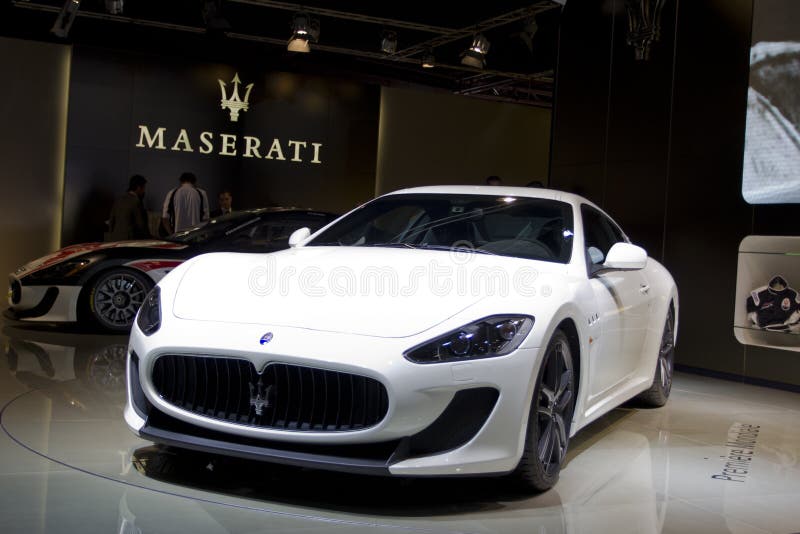 Paris Motor Show 2010 in Paris, showing Maserati GranTurismo MC Stradale. Paris Motor Show 2010 in Paris, showing Maserati GranTurismo MC Stradale