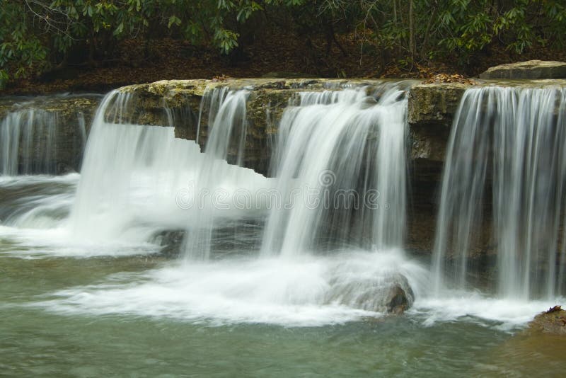 Mash Fork Falls, Camp Creek State Park, West Virginia Stock Photo