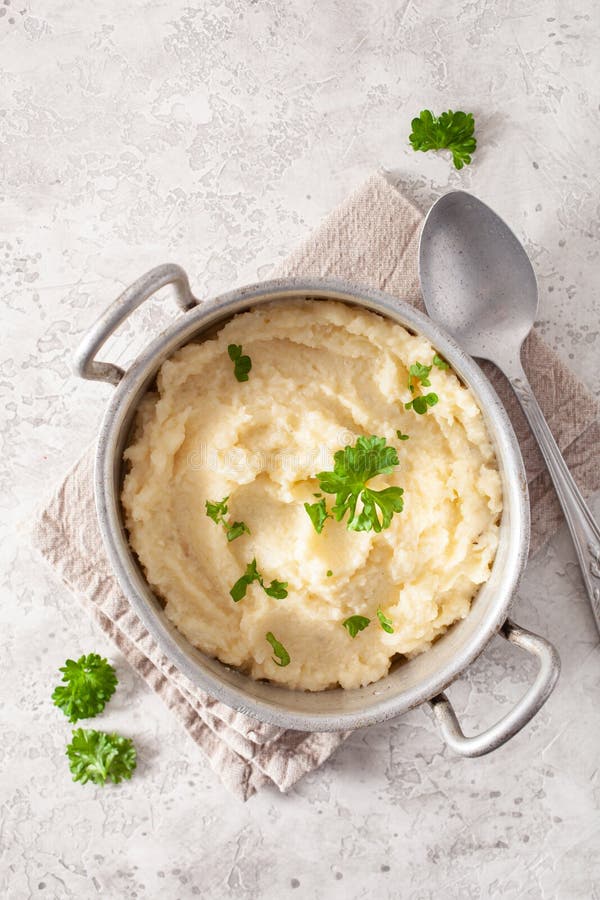 Mashed Cauliflower with Butter. Ketogenic Paleo Diet Side Dish Stock