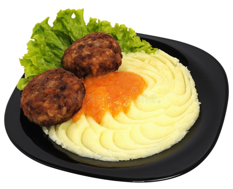 Meatballs And Mashed Potatoes Stock Image Image of italian, potatoes