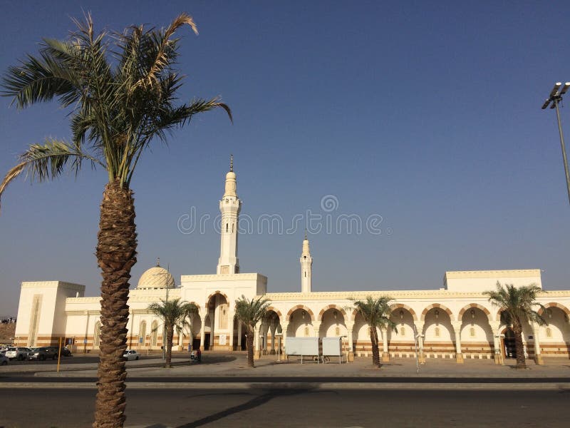 Masjid an-Namirah or Masjid Nimrah is a mosque in Wadi Uranah near Mecca in the Hejazi region of Saudi Arabia. It is believed to be where the Islamic prophet Muhammad stayed before delivering his last sermon in Arafat. It is one of the most important landmarks during the Hajj pilgrim. It is located near Mount Arafat. It is the second largest mosque by area in Mecca Province after Al-Masjid al-Haram. Masjid an-Namirah or Masjid Nimrah is a mosque in Wadi Uranah near Mecca in the Hejazi region of Saudi Arabia. It is believed to be where the Islamic prophet Muhammad stayed before delivering his last sermon in Arafat. It is one of the most important landmarks during the Hajj pilgrim. It is located near Mount Arafat. It is the second largest mosque by area in Mecca Province after Al-Masjid al-Haram.