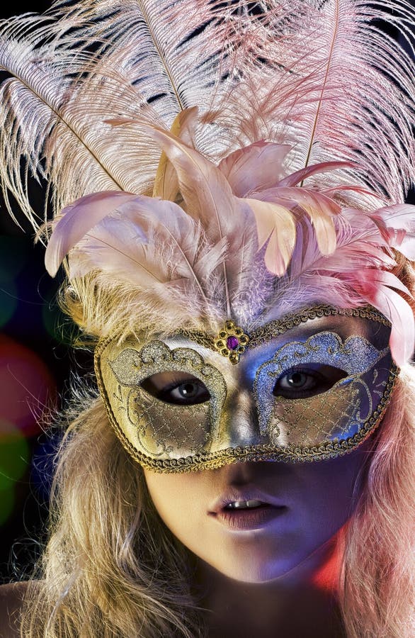 Venice Carnival Costume Mask Stock Image - Image of baroque, attractive ...
