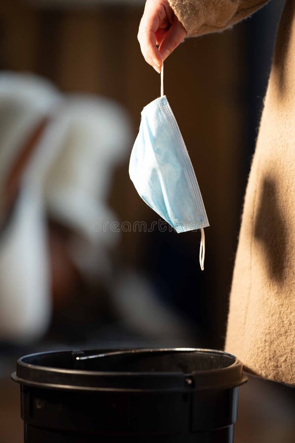 Mask in Bin, Rubbish, Garbage and Trash Stock Photo Image of face, away 235219248