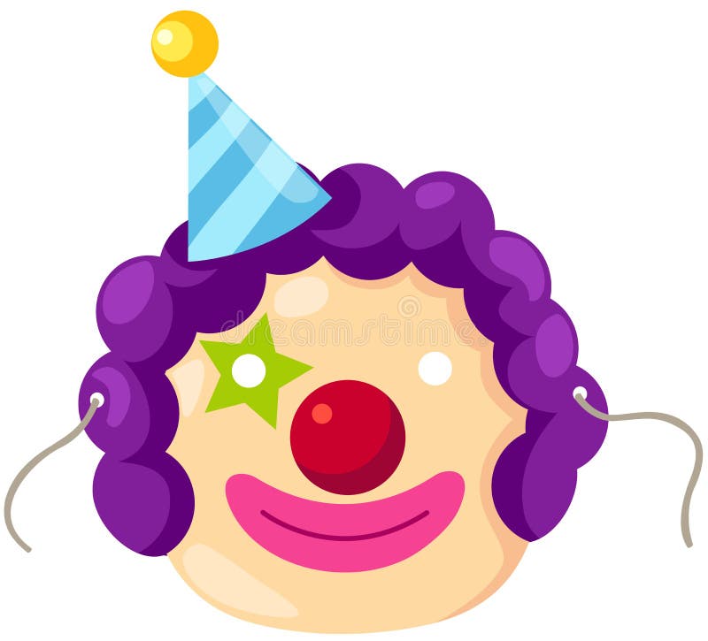 Two Clown Mask Stained Glass Pattern Stock Vector Illustration of glasswork, cartoon 127010154