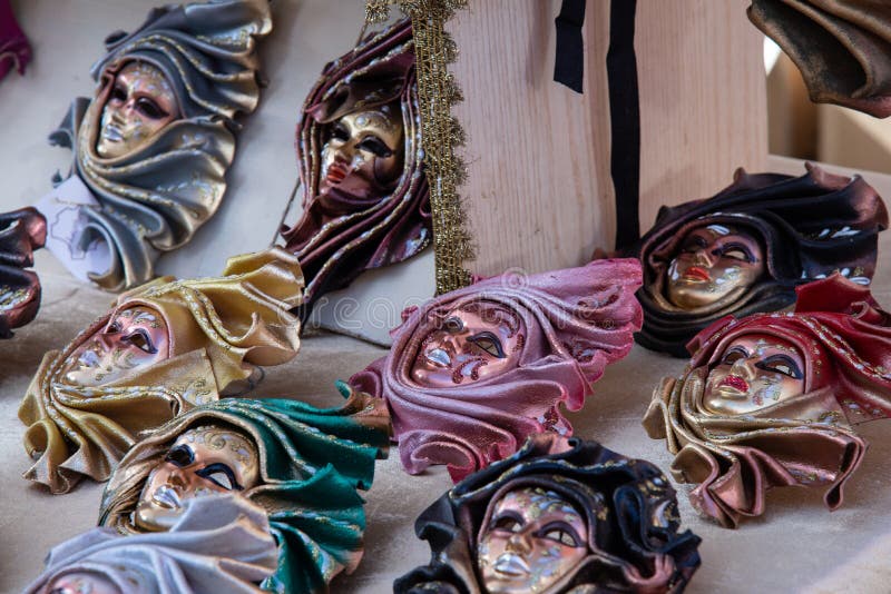 Typical Venetian carnival masks, Vintage. Halloween royalty free stock photos Typical Venetian carnival masks, Vintage. Halloween royalty free stock photos