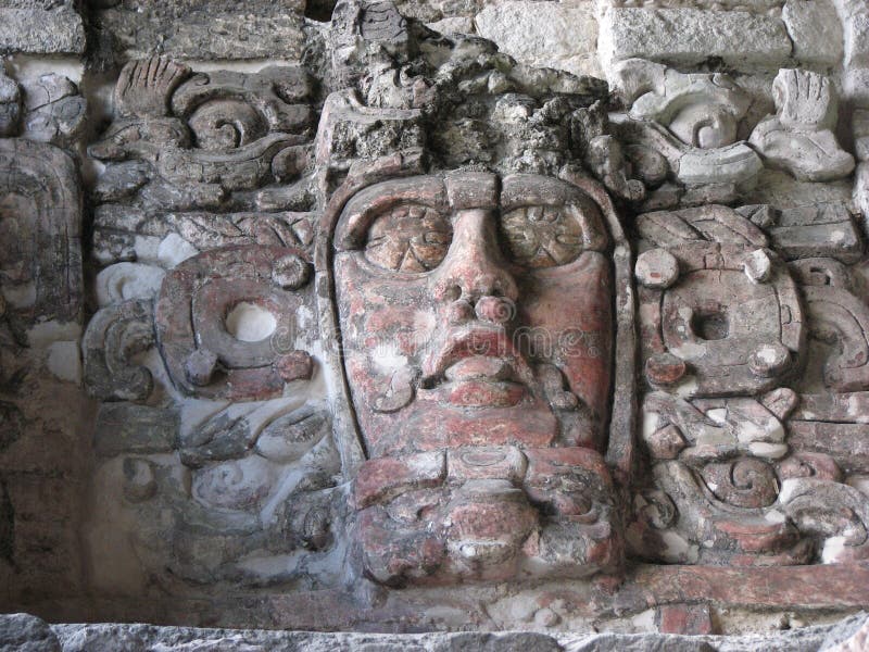 mask_Kohunlich Mayan fotografie stock libere da diritti mask_Kohunlich Mayan fotografie stock libere da diritti