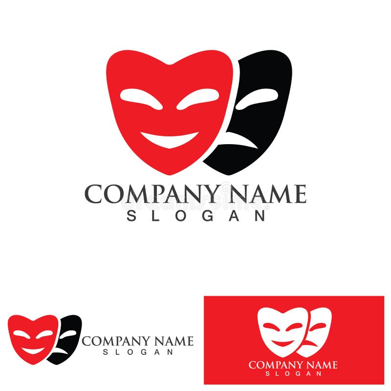 Mask Logo and Symbol Vector Stock Vector Illustration of theatre