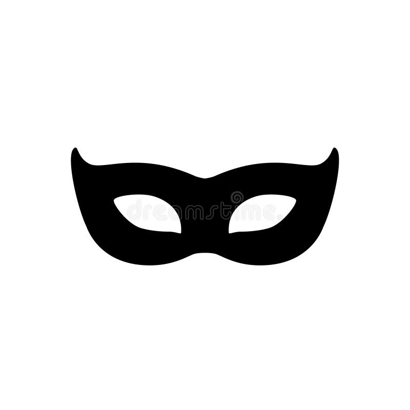 Mask silhouette stock illustration. Illustration of circus 100937479