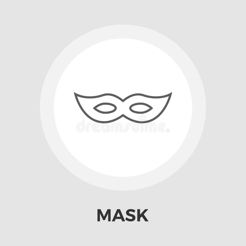 Mask vector flat icon stock vector. Illustration of painting 89292995