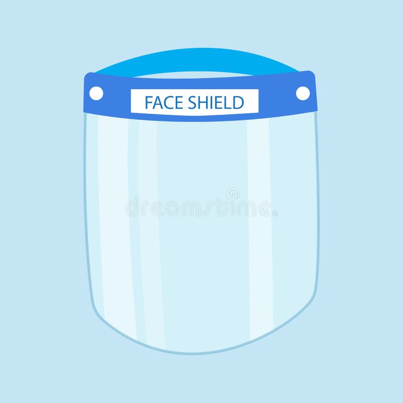 Medical face mask or shield. Protective measures for flu. Virus outbreak prevention, illustration, isolated on white background - Vector. Medical face mask or shield. Protective measures for flu. Virus outbreak prevention, illustration, isolated on white background - Vector