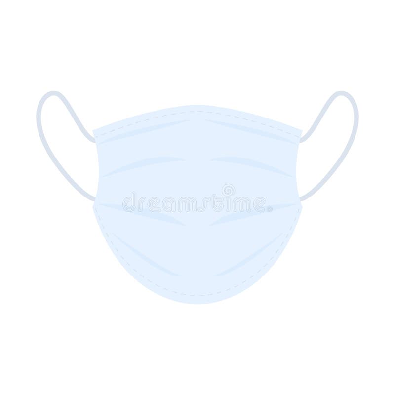 Medical protective mask isolated on white background.
Concept about health and disease. 
Flat mask vector illustration for different needs. Medical protective mask isolated on white background.
Concept about health and disease. 
Flat mask vector illustration for different needs