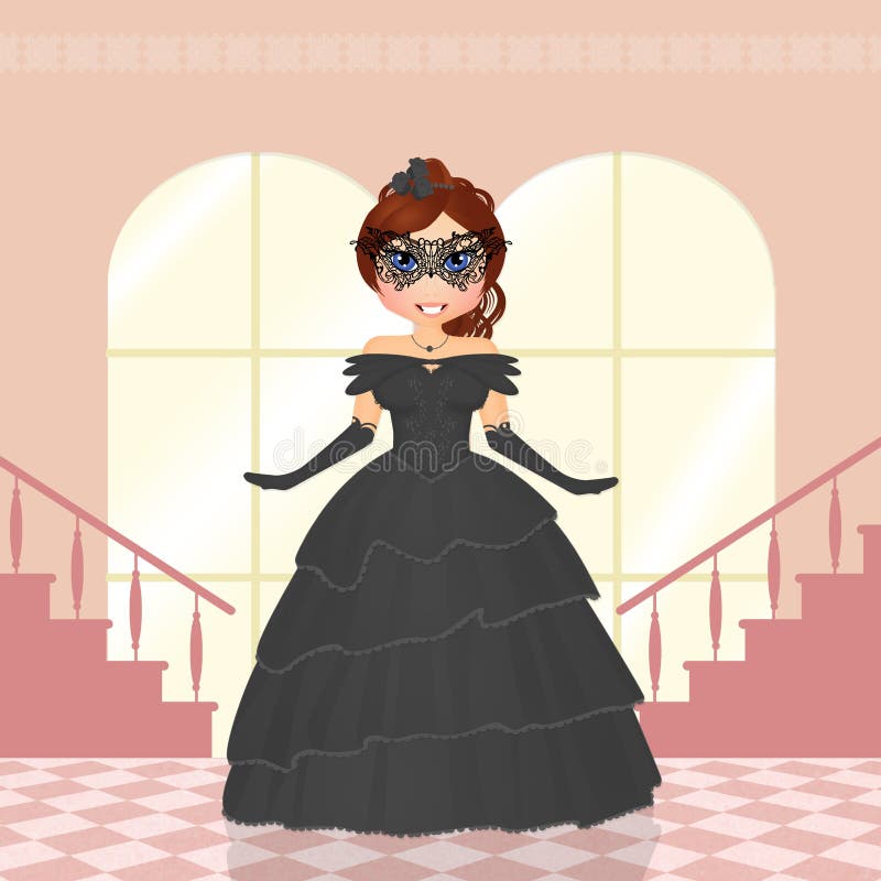 Masked ball invitation stock vector. Illustration of design 47620573