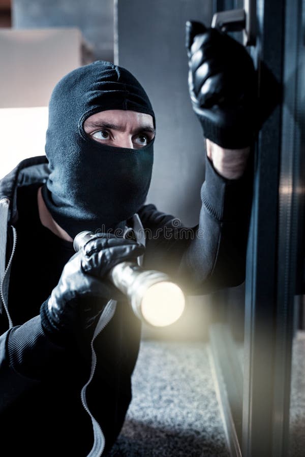 Thief in the dark stock image. Image of wood, forces - 45815225