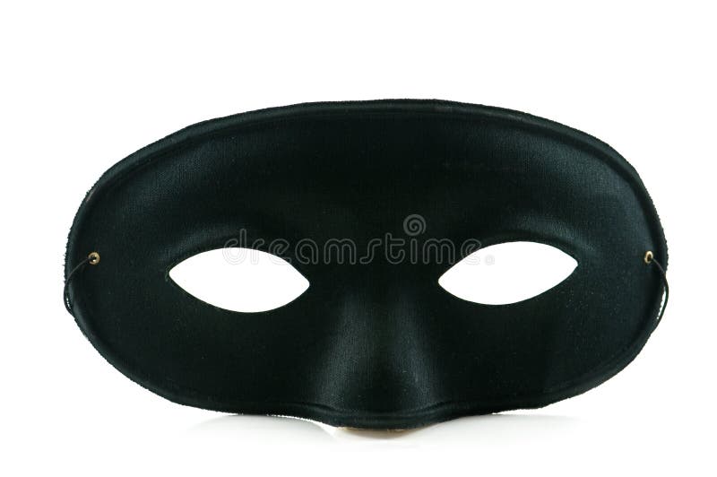 Black mask isolated on white. Black mask isolated on white