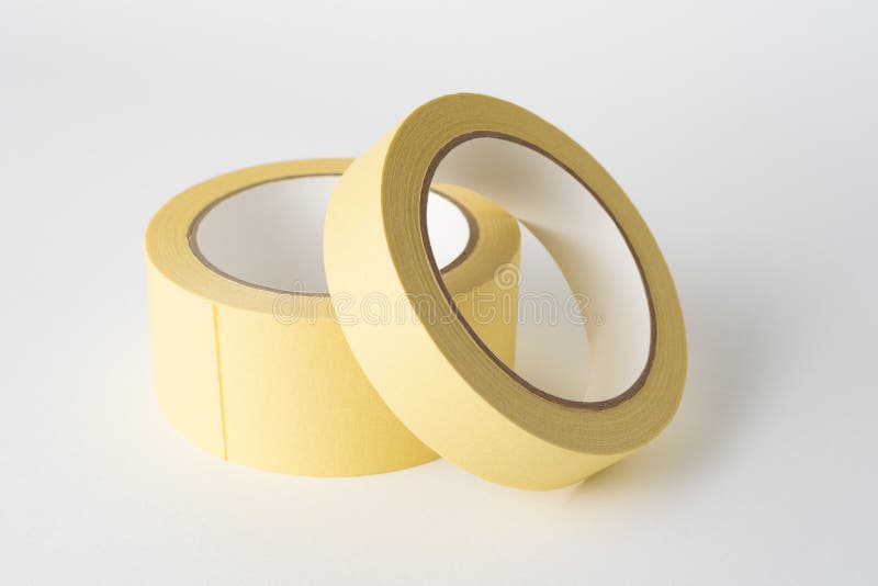 Masking Tapes on a White Background Stock Photo Image of sticky, tape