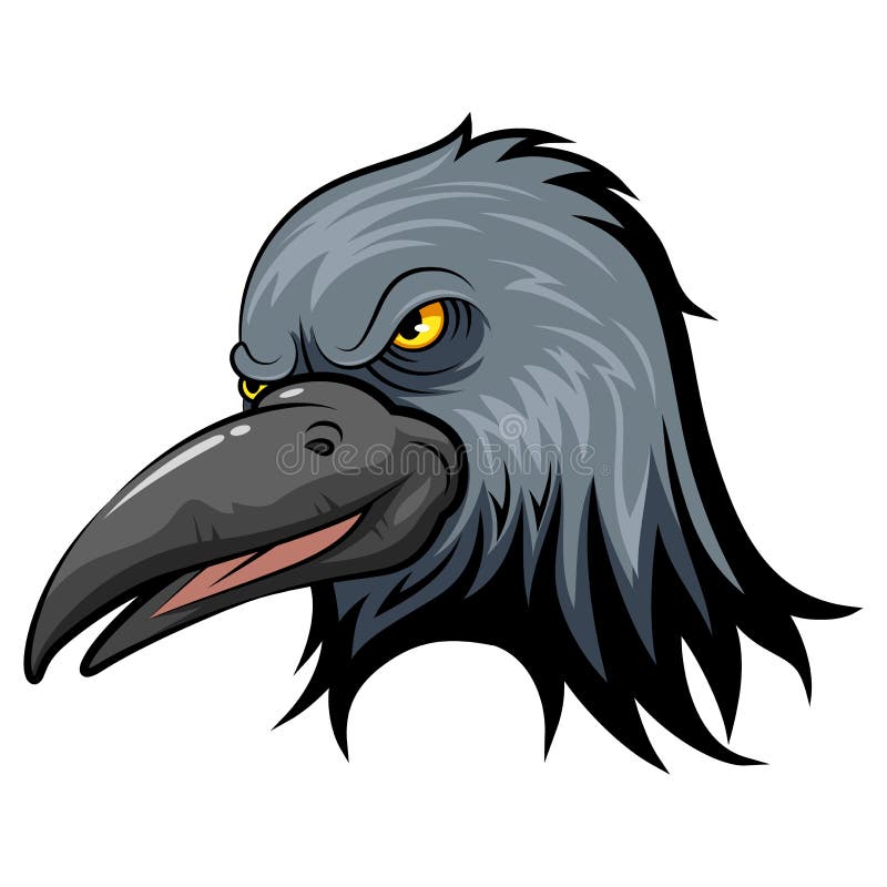 Maskotki głowa wrona ilustracji Maskotki głowa wrona ilustracji