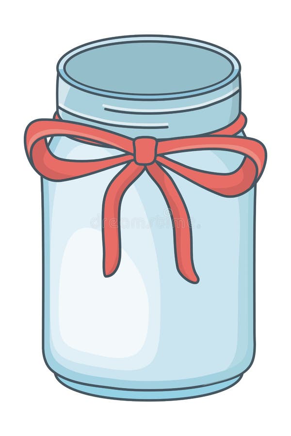Mason jar bottle cartoon stock vector. Illustration of empty - 145806951