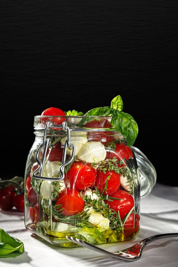 Mason Jar with Mixed Muesli and Variety of Nuts Stock Photo Image of