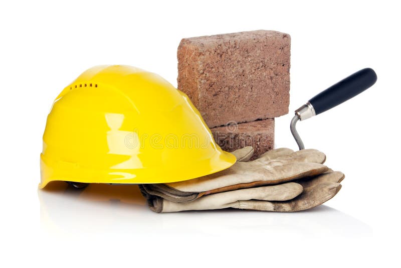 Mason's equipment stock photography