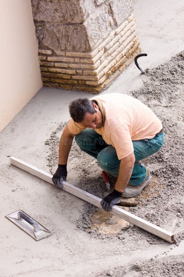 Mason worker stock photo