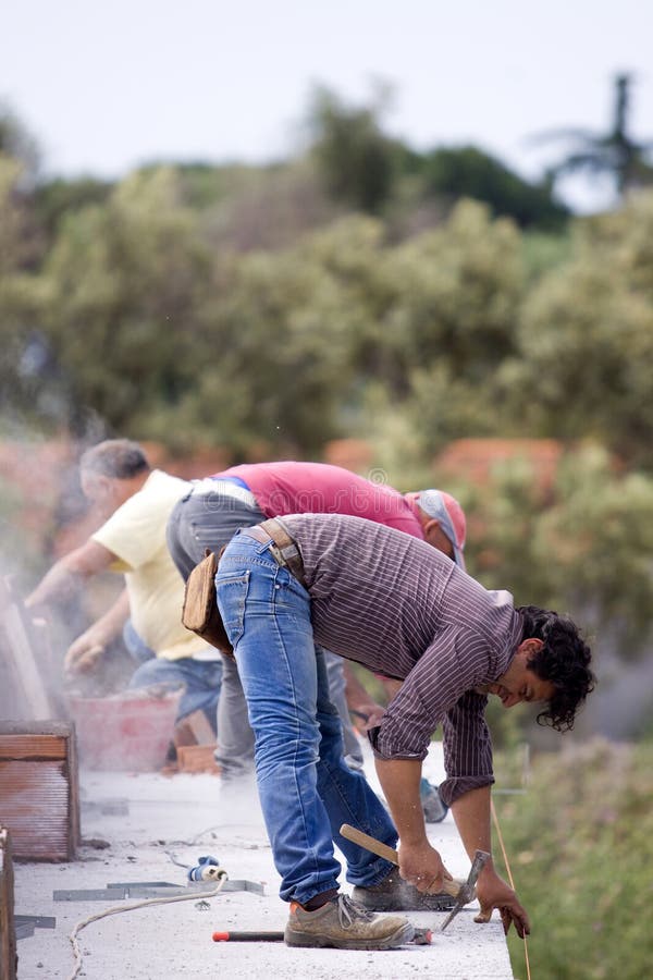 Mason worker royalty free stock image