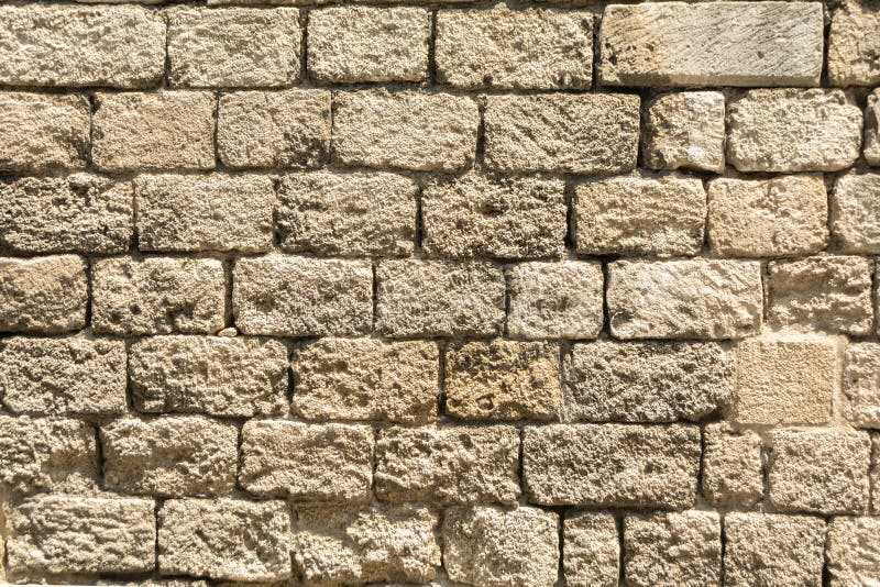 Masonry Wall of Old Stone Blocks of Limestone Stock Image Image of masonry, hard 154693363