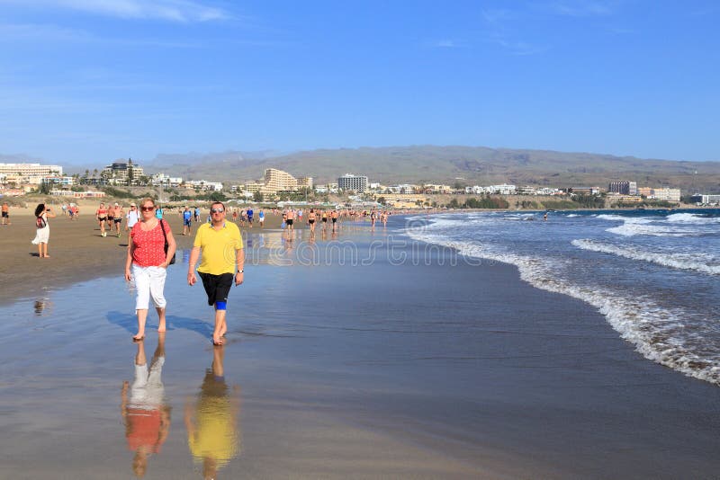 Play del Ingles, Gran Canaria, Canary Islands, Spain Stock Photo - Alamy