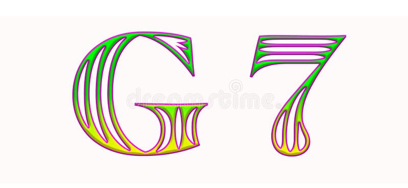 Masqualero凹槽字体渐变无衬线字母字母字体字体排版独特库存例证 插画包括有徒手画 艺术 211967967