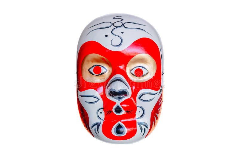 Masque de chinois traditionnel sur le fond blanc photographie stock Masque de chinois traditionnel sur le fond blanc photographie stock