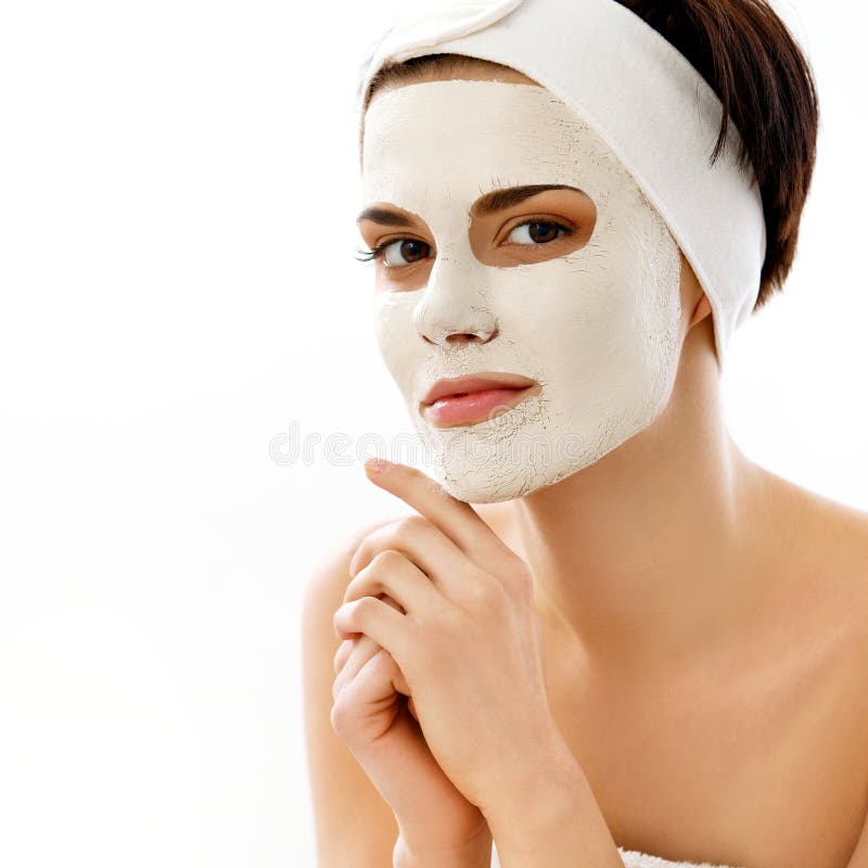 Spa Mask. Woman in Spa Salon. Face Mask. Facial Clay Mask. Treatment. Spa Mask. Woman in Spa Salon. Face Mask. Facial Clay Mask. Treatment