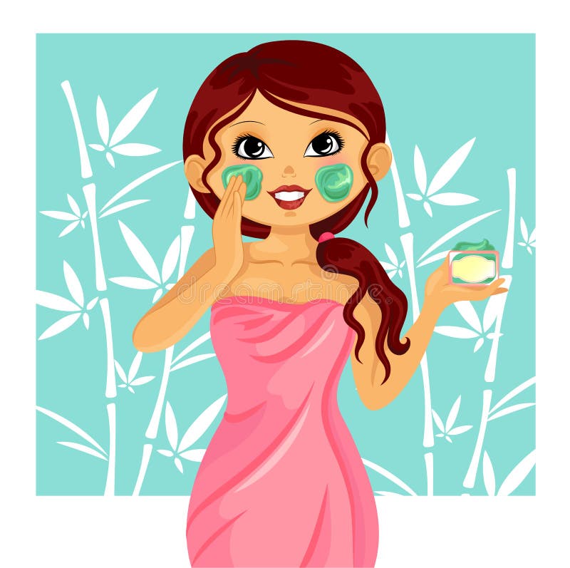 Masque facial illustration stock Masque facial illustration stock