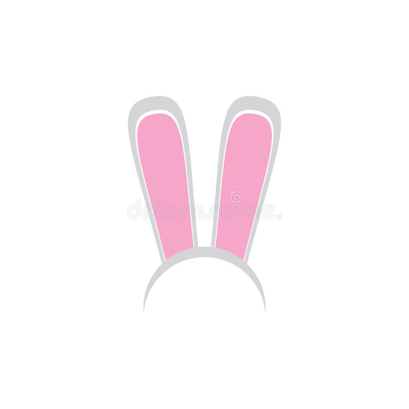 Masque génial blanc de lapin de Pâques avec des oreilles de lapin d'isolement sur le fond blanc masque de partie de Pâques d'enfa illustration stock Masque génial blanc de lapin de Pâques avec des oreilles de lapin d'isolement sur le fond blanc masque de partie de Pâques d'enfa illustration stock