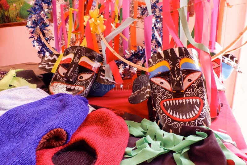 Masque pour le festival Pee Kon Num au loei Thaïlande