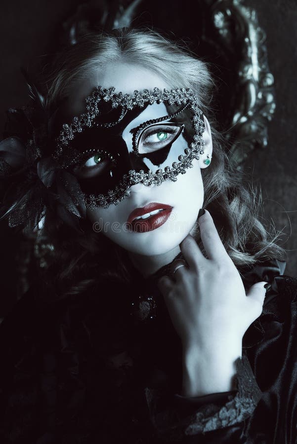 Masquerade stock image. Image of fashion, girl, fear - 60973577