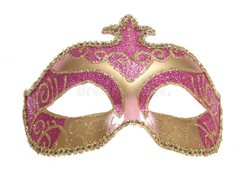 Masquerade mask studio cutout on white background. Masquerade mask studio cutout on white background