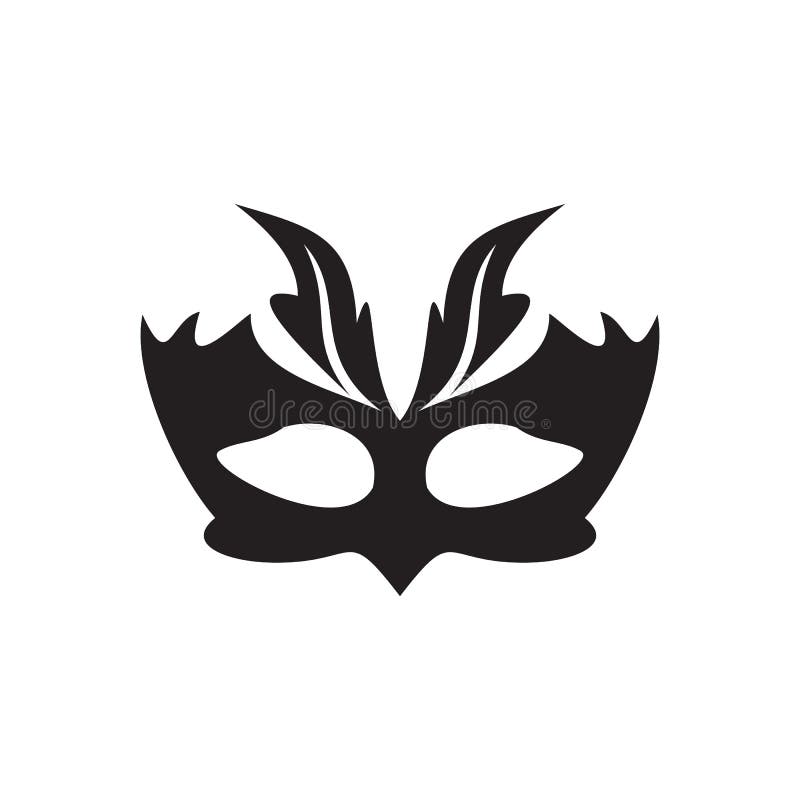 Masquerade Mask Logo Design Template Stock Vector Illustration of
