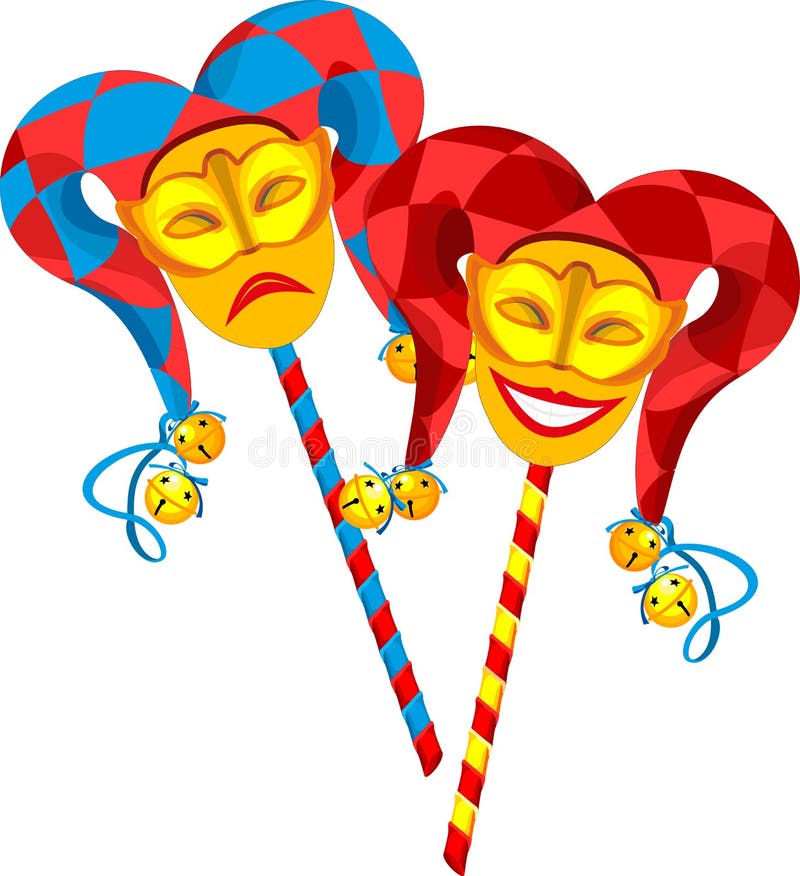 Masques de carnaval illustration de vecteur. Illustration du coups