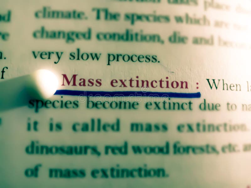mass extinction word displayed on red colour underline text from on abstract background stock photography mass extinction word displayed on red colour underline text from on abstract background stock photography