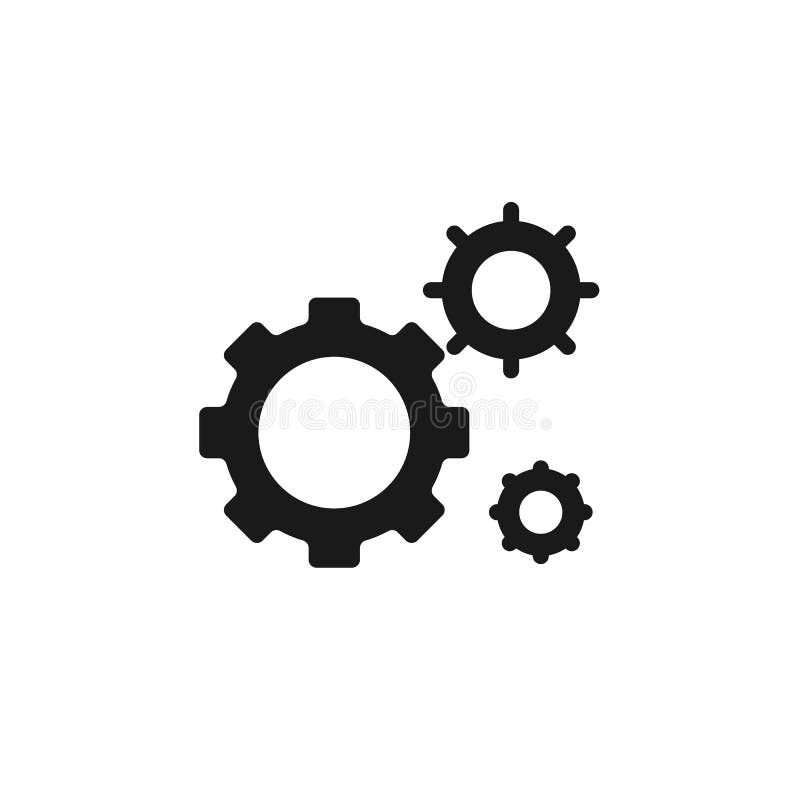 Mass production, settings icon - Vector. Simple element illustration from UI concept. vector illustration.