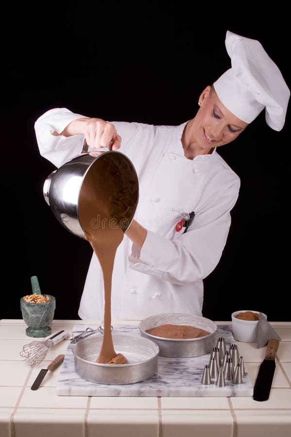 Massa de bolo de derramamento foto de stock Massa de bolo de derramamento foto de stock