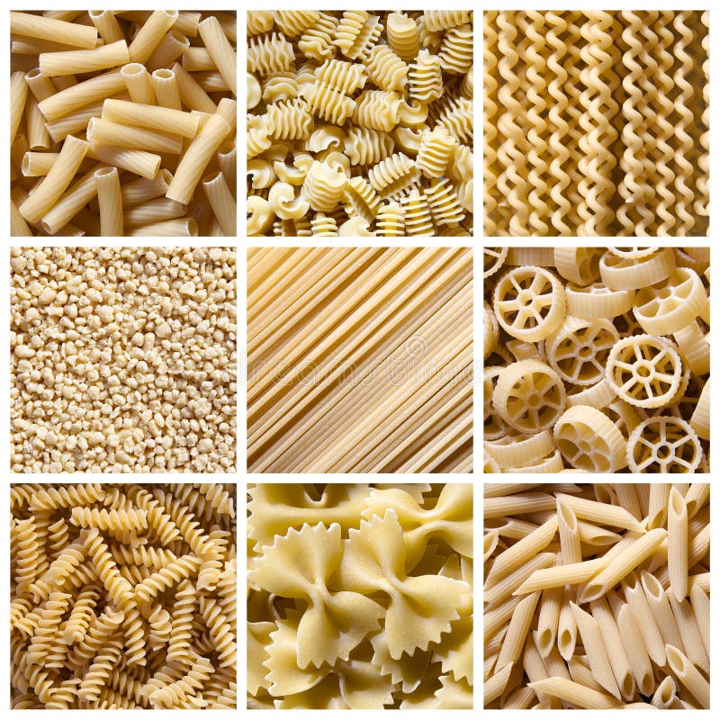 Massa italiana - colagem foto de stock Massa italiana - colagem foto de stock