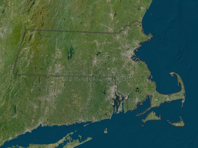 Massachusetts stati uniti d'america. satellite di abbassamento. no l