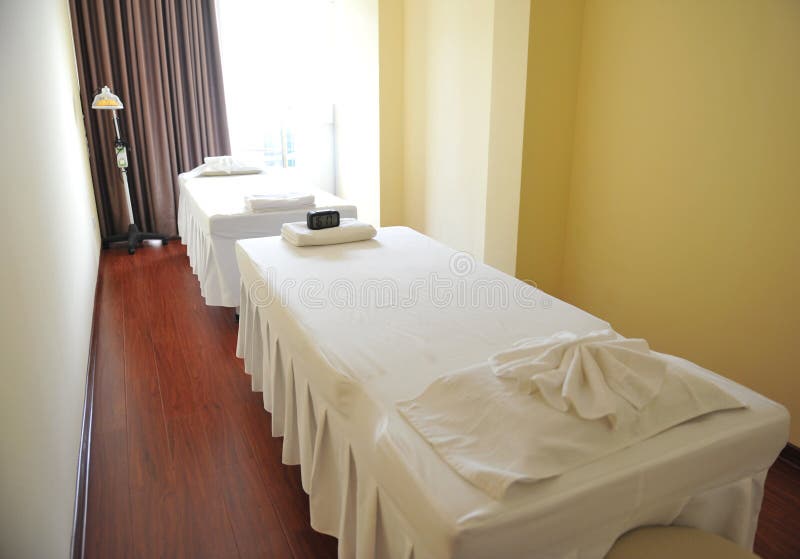 Massage room stock photo. Image of room, massage, beds 6938900