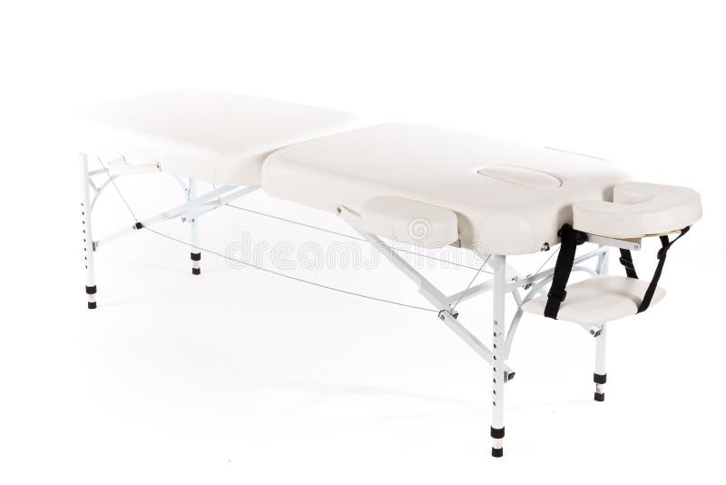 Massage bed table stock image. Image of recreation, healthy 290792195