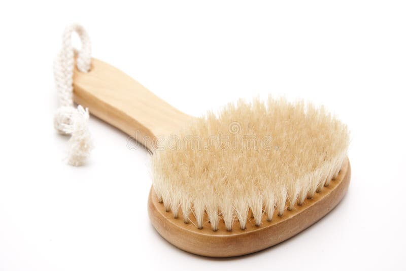 Massage brush with bristles