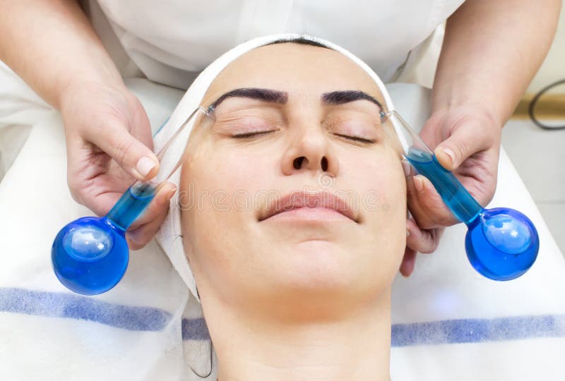 Massage and facial peels stock image. Image of clinic 53574883