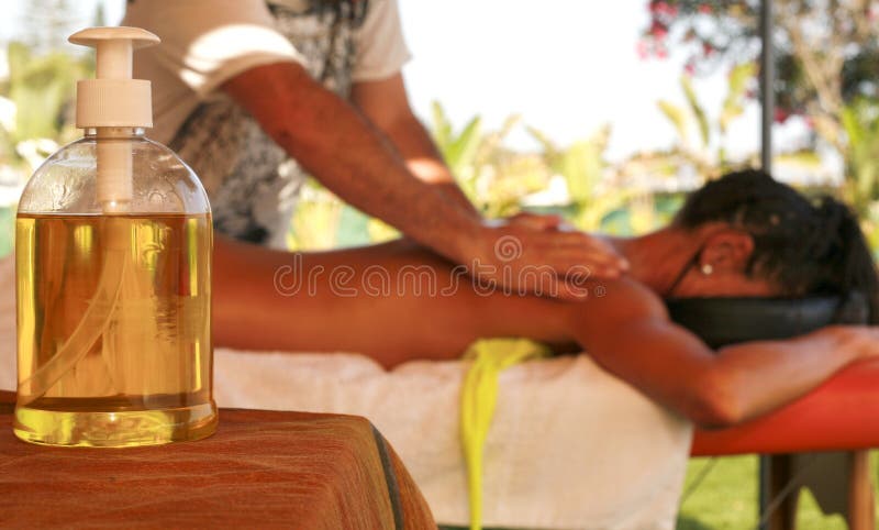 Massage oil bottle stock photo. Image of relax, cellulite - 58413510