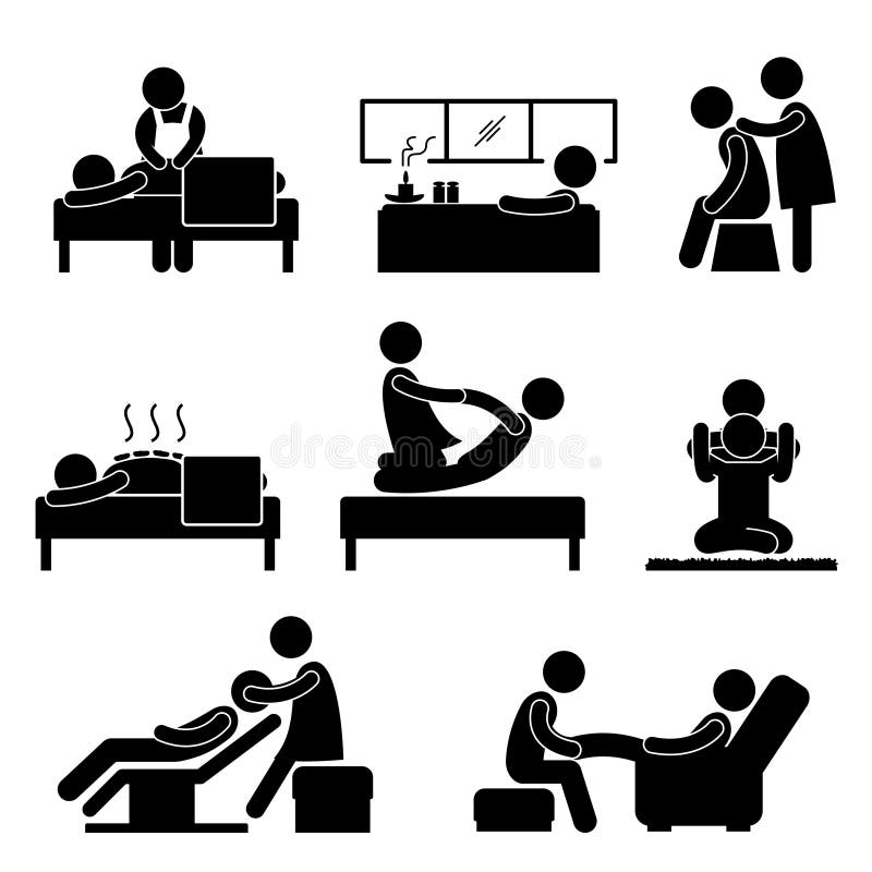 Massage Spa Therapy Wellness Aromatherapy Icon royalty free illustration Massage Spa Therapy Wellness Aromatherapy Icon royalty free illustration