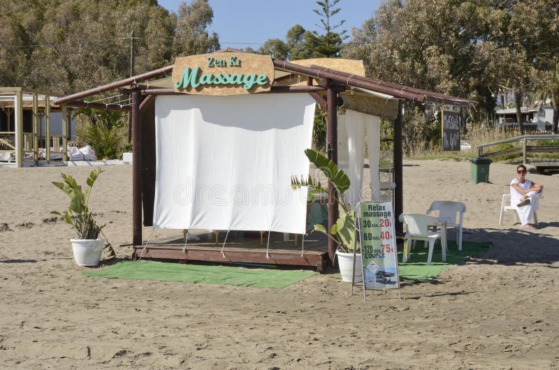Massage tent editorial photography. Image of andalusia 69790872