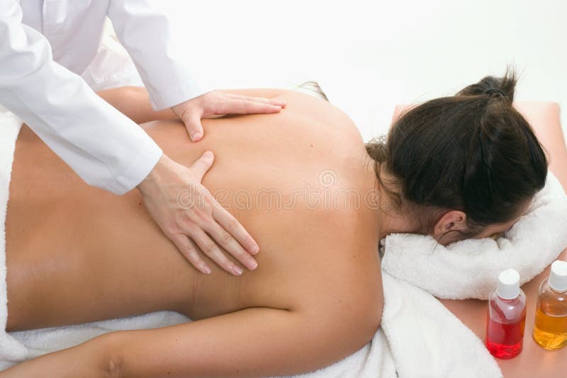 Massagem corretiva imagem de stock Massagem corretiva imagem de stock